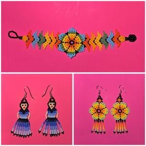 Colorful Beaded Jewelry Set